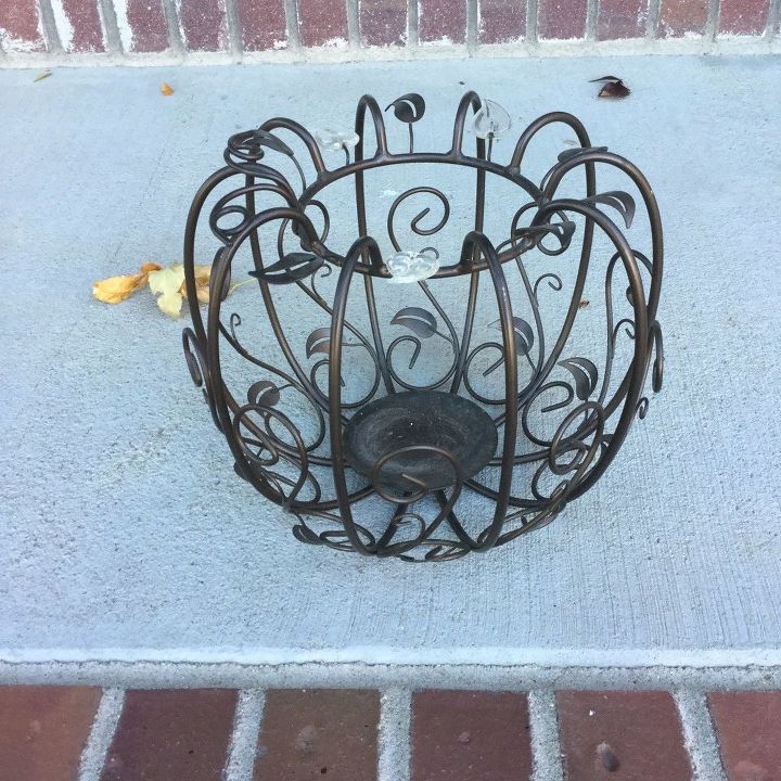 from candle holder to solar holder plus 2nd option , crafts, halloween decorations, home decor, outdoor living, repurposing upcycling, seasonal holiday decor
