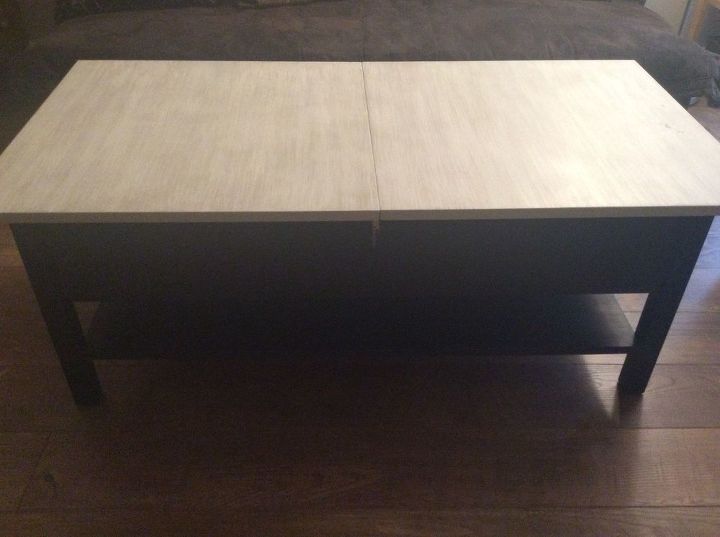 q i painted a coffee table with cottage paint chalk paint , chalk paint, painted furniture, painting