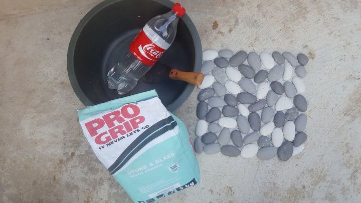 how to tile a patio wall in a morning, container gardening, home maintenance repairs, how to, outdoor living, patio, tiling