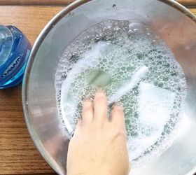 easy diy stain removers to erase three of your most dreaded smears, cleaning tips, outdoor living, painted furniture, Get the Blue Magic to remove old stains