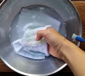 easy diy stain removers to erase three of your most dreaded smears, cleaning tips, outdoor living, painted furniture, Time to bring the alcohol to the stain
