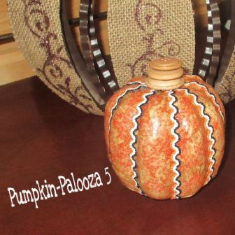coffee filter pumpkin, crafts, decoupage, painted furniture, seasonal holiday decor