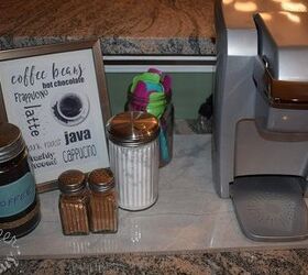 diy ceramic tray coffee station, crafts, kitchen design, painted furniture