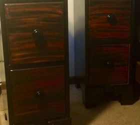 s 7 shocking things you can do with old unwanted pieces, Two matching solid nightstands