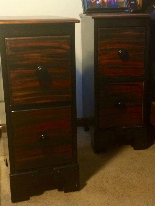 s 7 shocking things you can do with old unwanted pieces, Two matching solid nightstands