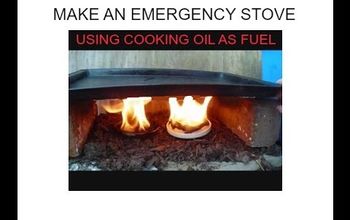 EMERGENCY STOVE, Using Cooking Oil as Fuel