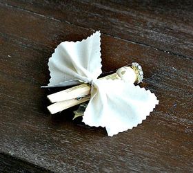 diy christmas clothespin angels, crafts, home decor, reupholster