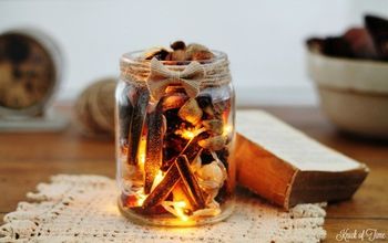 Turn Empty Candle Jars Into a Twinkling Potpourri Light