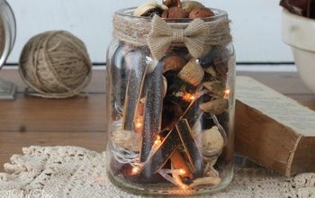 Turn Empty Candle Jars Into a Twinkling Potpourri Light