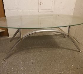 q glasstop coffee table into sitting bench , repurposing upcycling