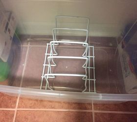 organizing keeping your cookie sheets and muffin pans neat, Check Dollar Store too To save money