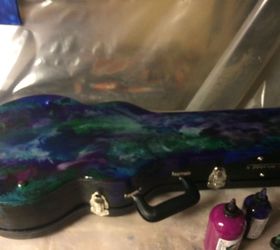 guitar case made into a teenagers looking glass unicornspit, crafts, repurposing upcycling