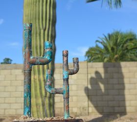 Easy Patina Copper Cactus With Kitchen Ingredients