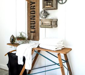 industrial farmhouse laundry hangups you ll want , closet, crafts, fences, home decor, how to, laundry rooms, organizing, outdoor living, painting, plumbing, repurposing upcycling, rustic furniture, shelving ideas, storage ideas, tools, wall decor
