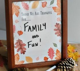 picture frame dry erase board for thanksgiving includes free pdf , crafts, gardening, home decor, how to, painted furniture, seasonal holiday decor, thanksgiving decorations, woodworking projects