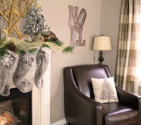 s get a designer living room without stepping foot in west elm, Paint MDF letters into a metal noel sign