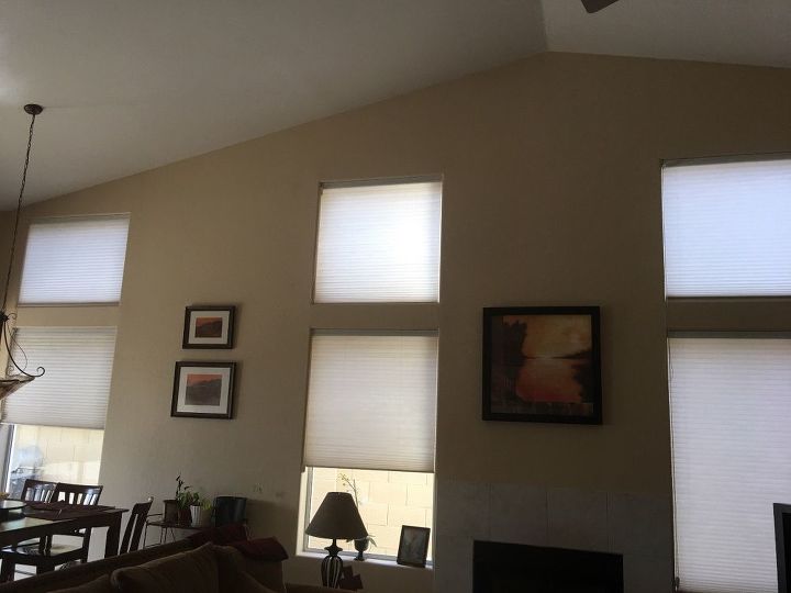 q need to install blinds or shutters ourselves , home decor, window treatments, This is the den other rooms have bigger picture windows