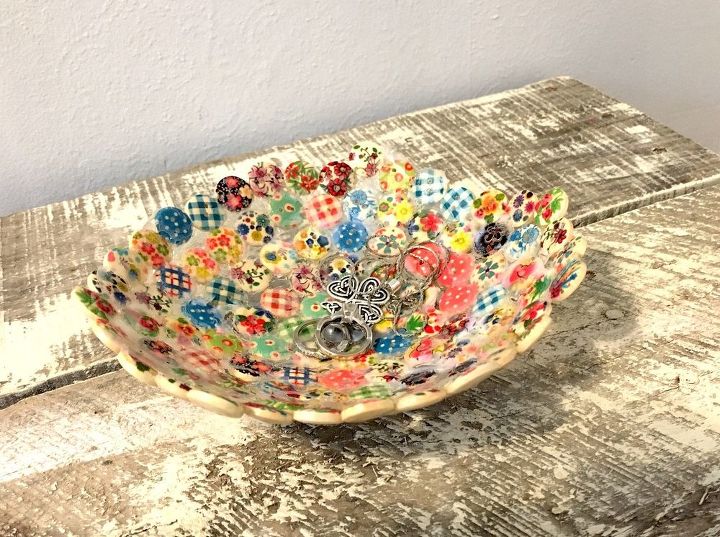 button dish, crafts, repurposing upcycling
