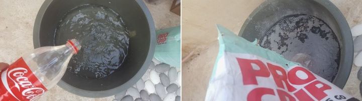 how to tile a patio wall in a morning, container gardening, home maintenance repairs, how to, outdoor living, patio, tiling