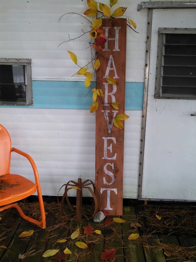 make an easy sign for fall , crafts