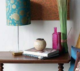 these gorgeous transformations will make you rethink your lamp shades, Stencil it for a unique design