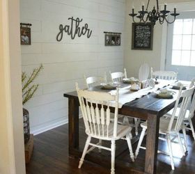 s make your dining room look amazing for 100, Build your own shiplap wall