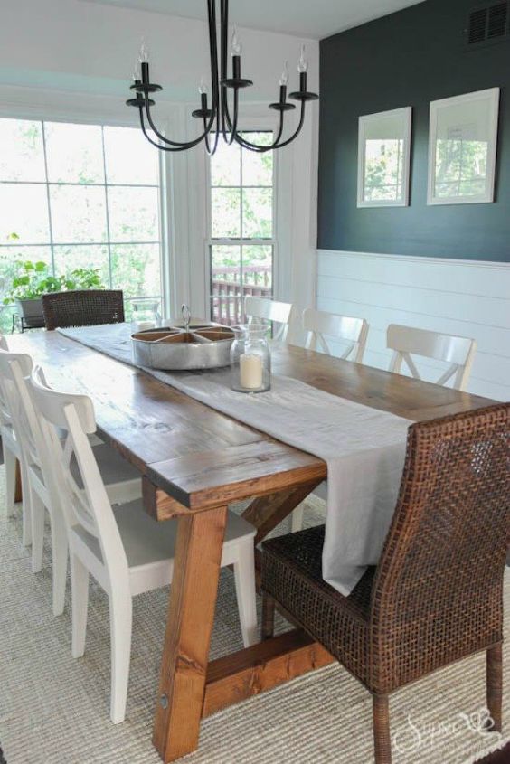 s make your dining room look amazing for 100, Put together your own farmhouse table