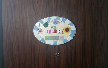 Simple and Fun Front Door Name Plate