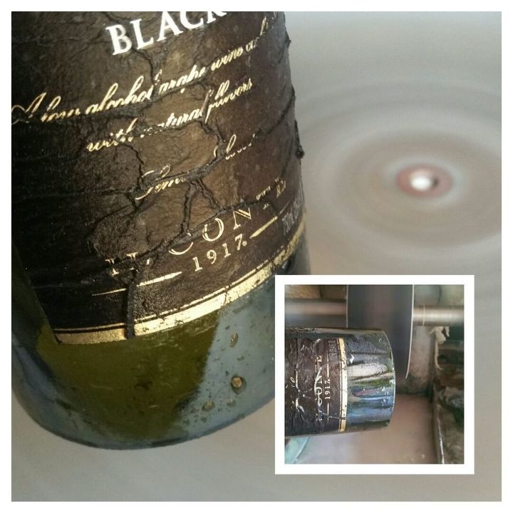 how to make a wine bottle wind chime, Remove Chips And Polish Your Edges