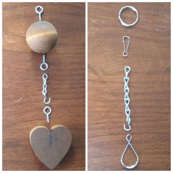 how to make a wine bottle wind chime, The Wind Chime Assembly