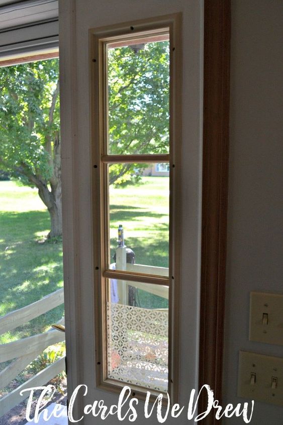 ventana lateral de la puerta delantera de cristal grabado