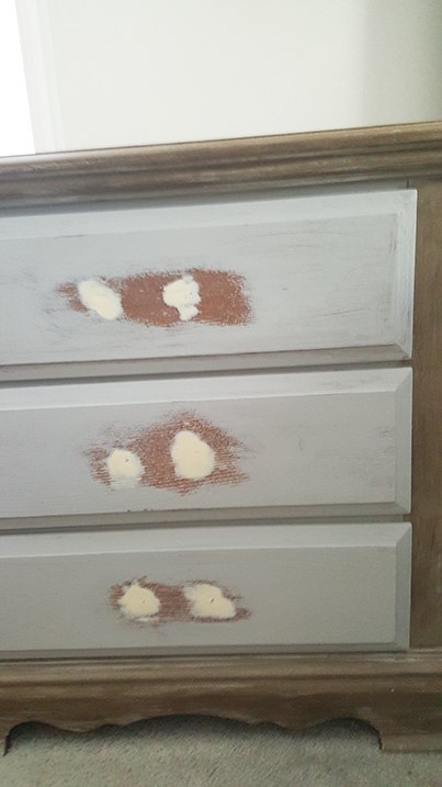 farmhouse nightstand makeover, painted furniture