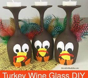easy turkey wine glass decor , crafts, home decor, seasonal holiday decor, thanksgiving decorations