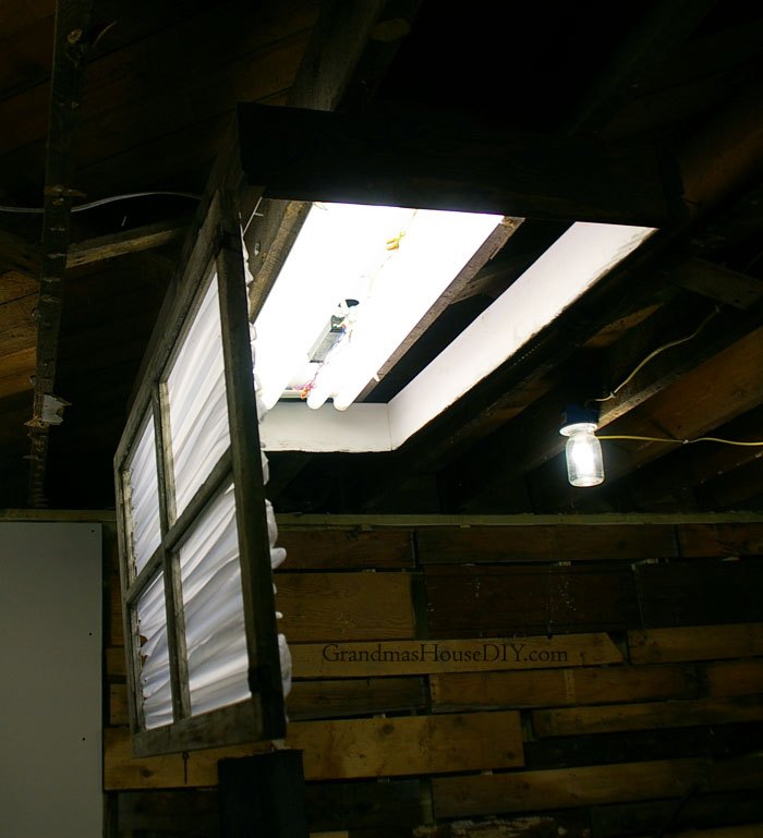 how to diy a florescent light box cover out of an old window, basement ideas, how to, lighting