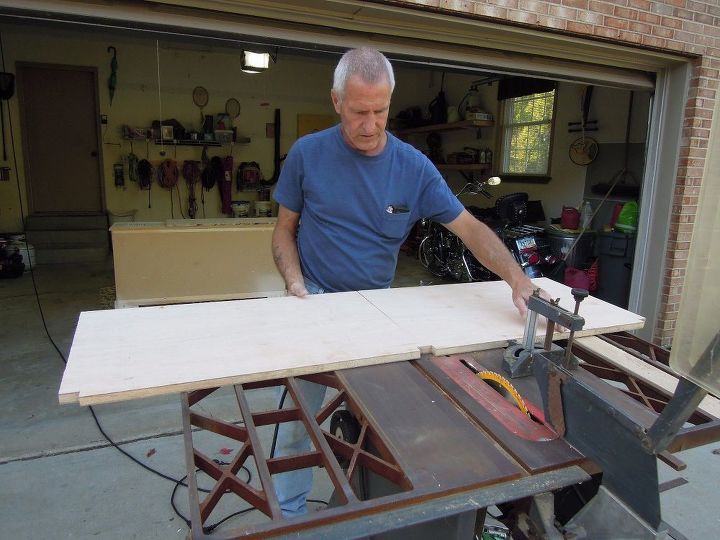 repurposed dresser into patio entertaining island