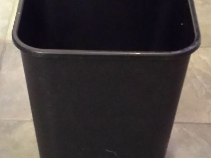 q upcycling plastic trashcans ideas , repurpose household items, repurposing upcycling, 15 x 14 x 10 plastic trashcans