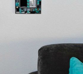 s hate your ugly outlet steal these 11 ideas, Bling them up with a glass tile collage