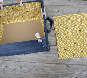 diy denim storage boxes for your bits and bobs , crafts, decoupage, organizing, repurposing upcycling, storage ideas