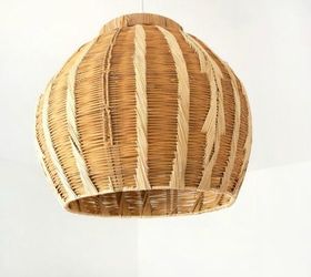 grab an old basket for these clever household ideas, Turn it into a unique pendant lamp shade