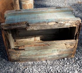 help for a termite infested trunk, chalk paint, pest control, repurposing upcycling, shabby chic, woodworking projects