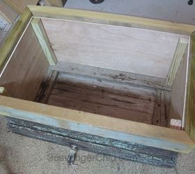 help for a termite infested trunk, chalk paint, pest control, repurposing upcycling, shabby chic, woodworking projects