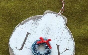 Joy Ornament With Miniature Wreath