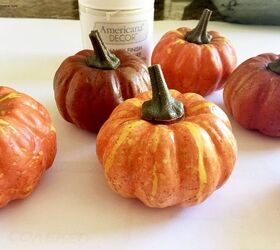 easy fall decor with chalk painted pumpkins, chalk paint, crafts, home decor, seasonal holiday decor