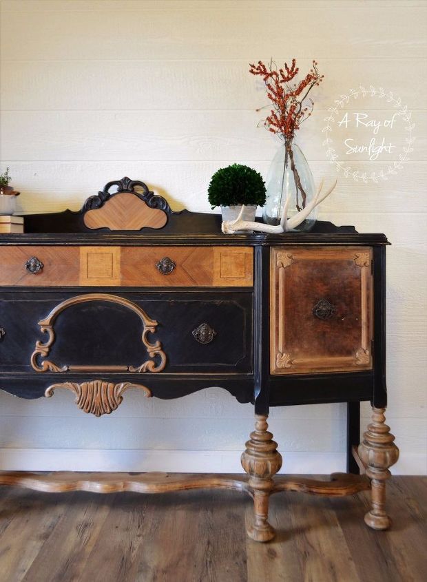 how to refinish an old worn out buffet, bedroom ideas, dining room ideas, home decor, how to, painted furniture, repurposing upcycling, rustic furniture