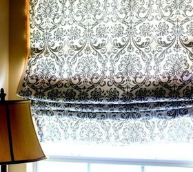 11 genius ways to transform your ugly blinds, Turn them into no sew Roman shades