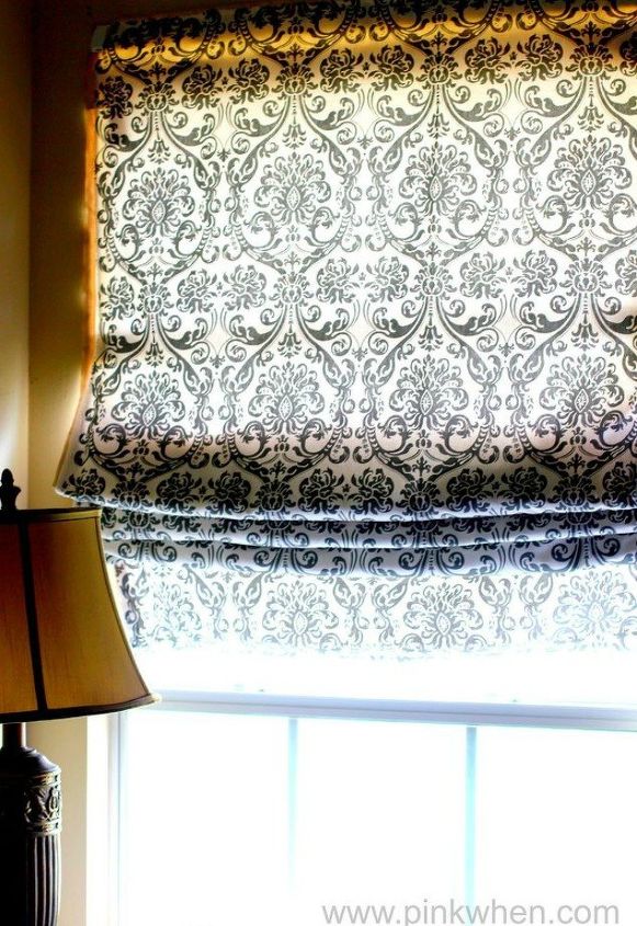 11 genius ways to transform your ugly blinds, Turn them into no sew Roman shades