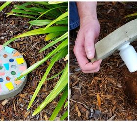 diy stepping stone with secret key hider, concrete masonry, crafts, home decor, outdoor living, repurposing upcycling