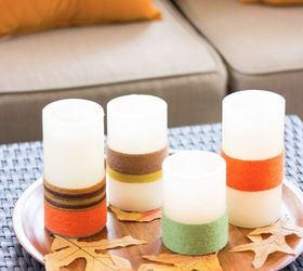 give your battery operated candles a fall makeover , crafts, fireplaces mantels, foyer, home decor, repurposing upcycling