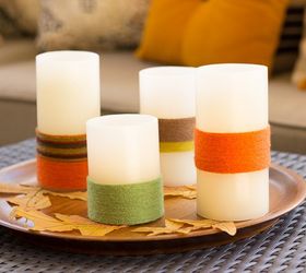give your battery operated candles a fall makeover , crafts, fireplaces mantels, foyer, home decor, repurposing upcycling