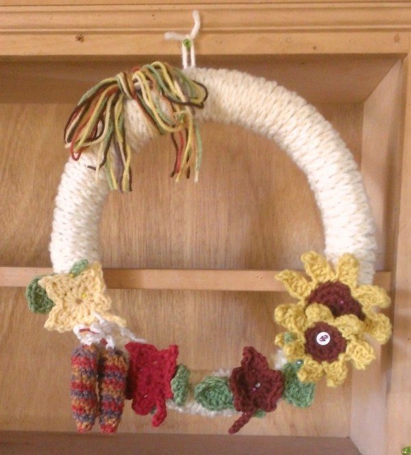 thanksgiving wreath, crafts, home decor, wreaths